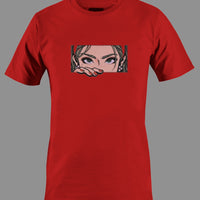 Japan Pop Art "Peeking" Graphic Tee