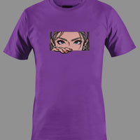 Japan Pop Art "Peeking" Graphic Tee
