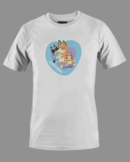 Bluey & Bingo "Love You Mom" Tee