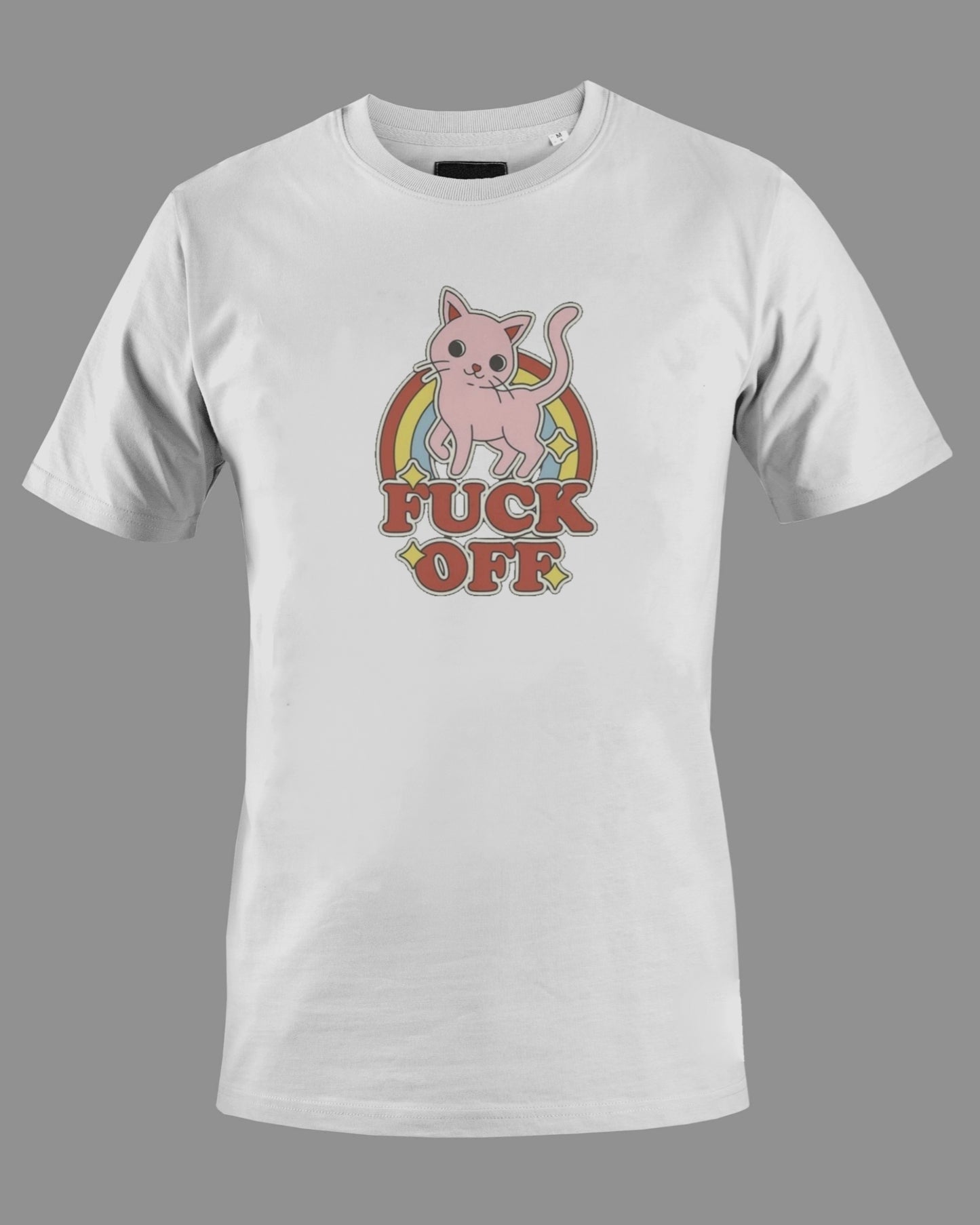 Cat With an Attitude "F Off" Graphic Tee