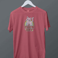 Cat With an Attitude "F Off" Graphic Tee