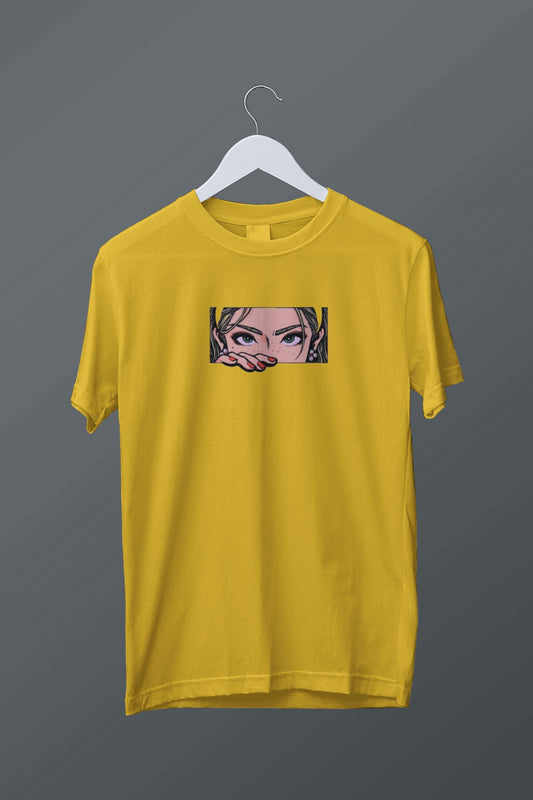 Japan Pop Art "Peeking" Graphic Tee