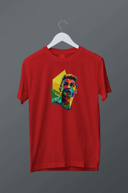 Cristiano Ronaldo Abstract Graphic Tee