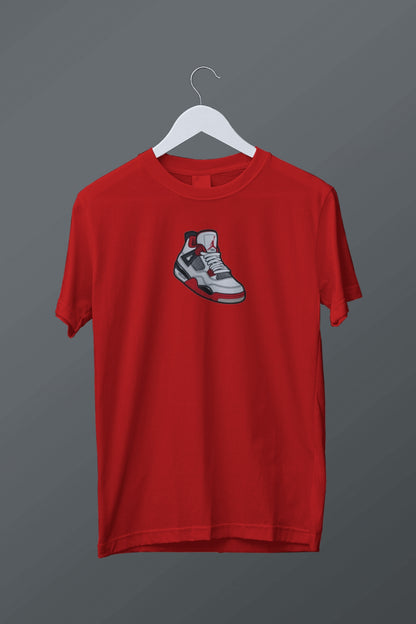 Jordan Fire Red 4s T Shirt