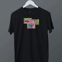 Pop Art Comic Print Smoking T Shirt