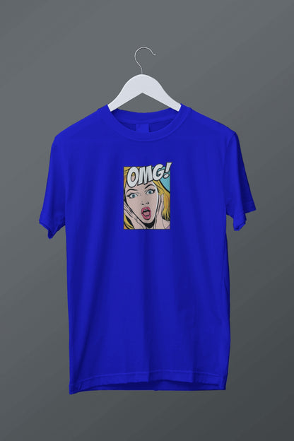 OMG' Pop Art Comic T-Shirt Short Sleeved