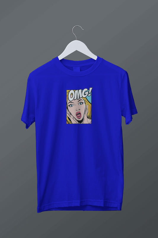OMG' Pop Art Comic T-Shirt Short Sleeved