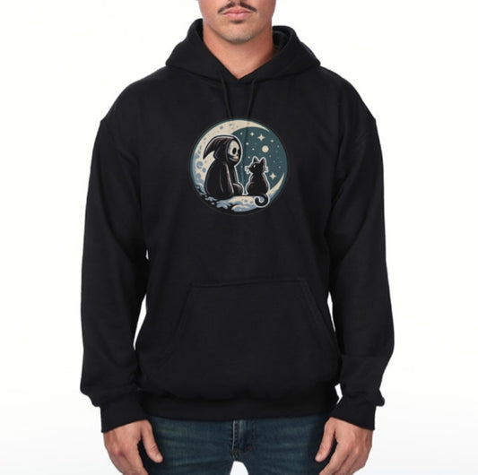 The Reaper & His Feline Best Friend Hoodie