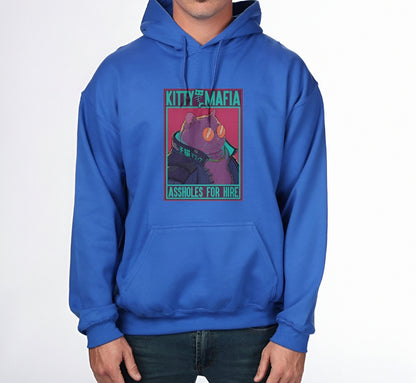 Cat Mafia For Hire Graphic Hoodie