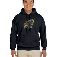 Hare Jordan Jumpman Bordeaux Pattern Hoodie