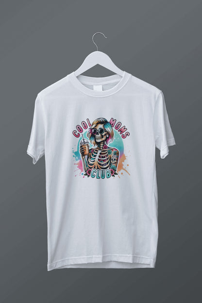 Cool Moms Club Spooky Skeleton Graphic Tee