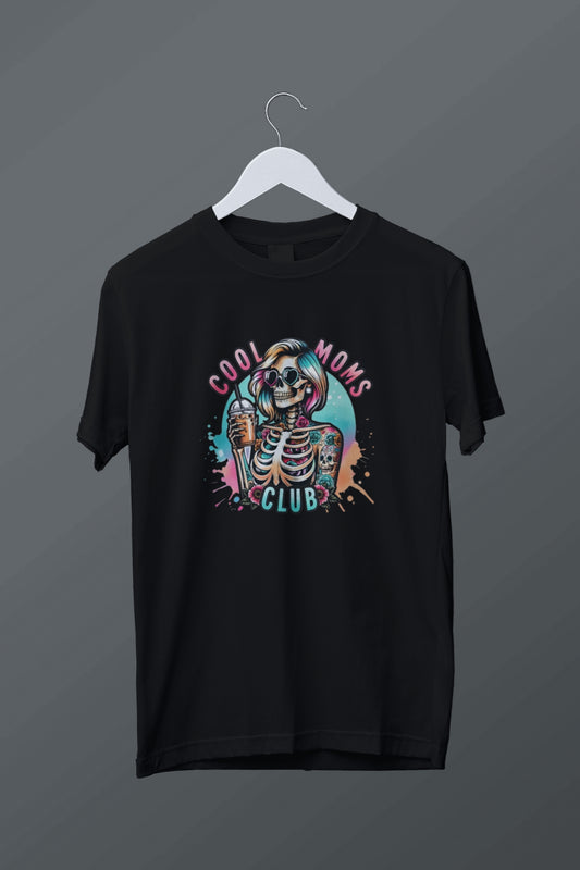 Cool Moms Club Spooky Skeleton Graphic Tee