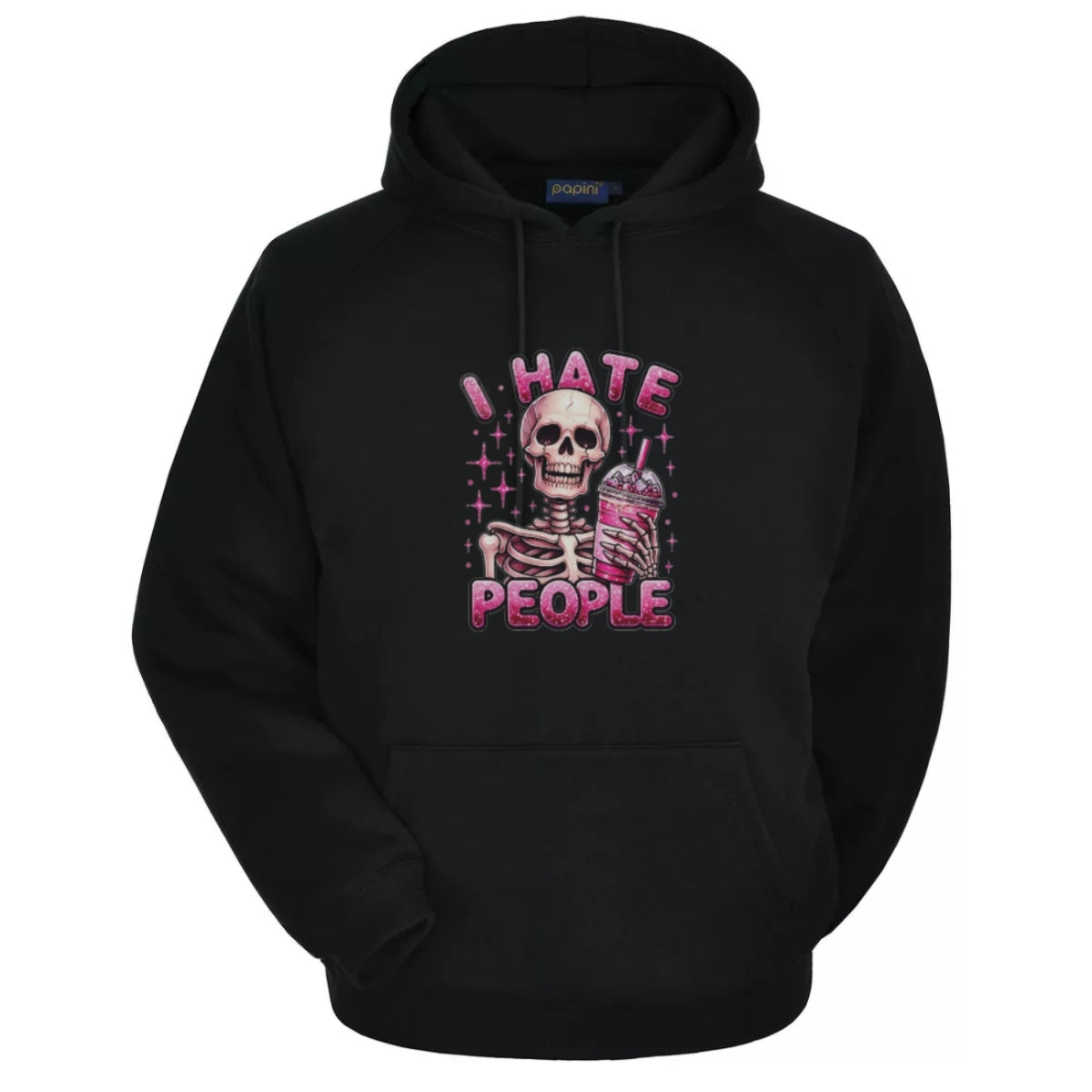 I Hate People Spooky Skeleton Hoodie