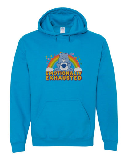 Care Bear Emotionally Exhausted Grapic Hoodie