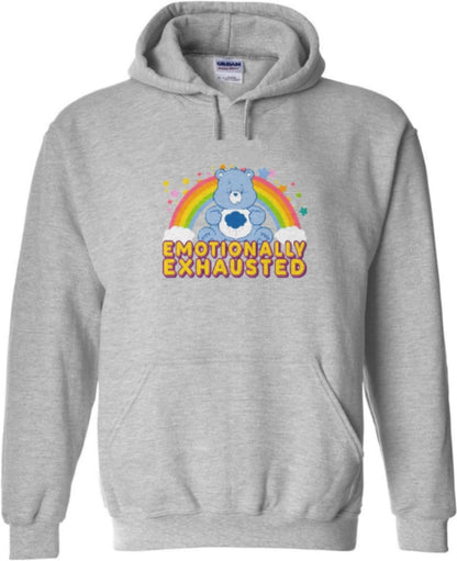 Care Bear Emotionally Exhausted Grapic Hoodie