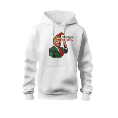 Trump I'll Be Home For Christmas Graphic Hoodie