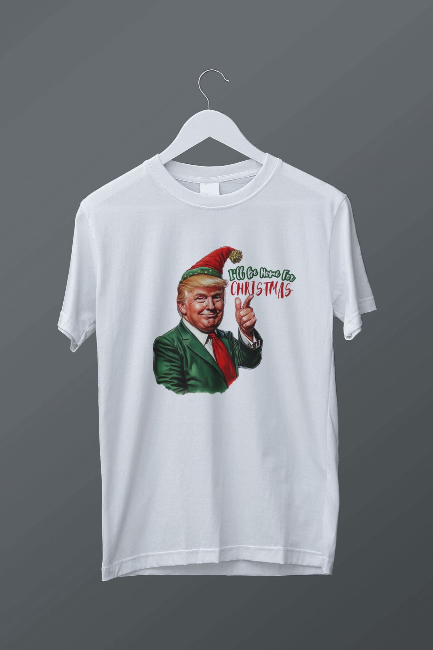 Trump I'll Be Home For Christmas Graphic Tee