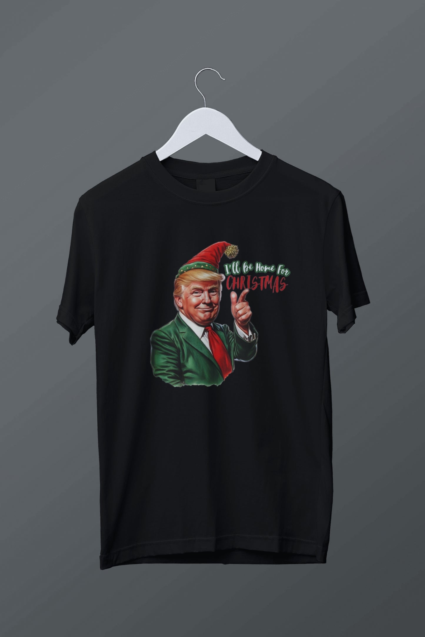 Trump I'll Be Home For Christmas Graphic Tee