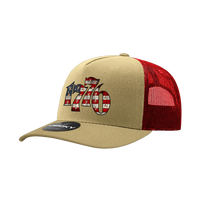 1776 Patriotic Tan & Red Snap Back Hat