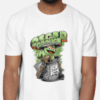 Oscar The Grouch Packing Heat Graphics Mens Tee