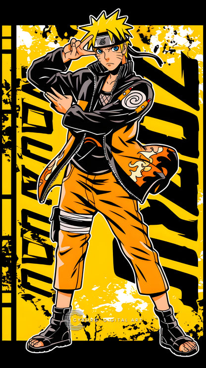Naruto Uzumaki Battle Stance Unisex Graphic Tee