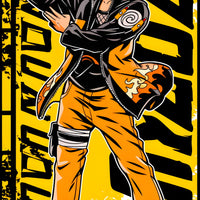 Naruto Uzumaki Battle Stance Graphic Tee Youth Shirt