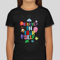 "Believe In Yourself" Inside Out 2 Graphic Tee Girls Youth