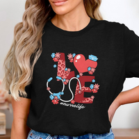 Nurse Love Graphic Tee #NurseLife Short Sleeve