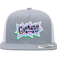 Gym Rats 90s Cartoon Style Snapback Trucker Hat - 90's Retro Nostalgia