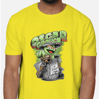 Oscar The Grouch Packing Heat Graphics Mens Tee