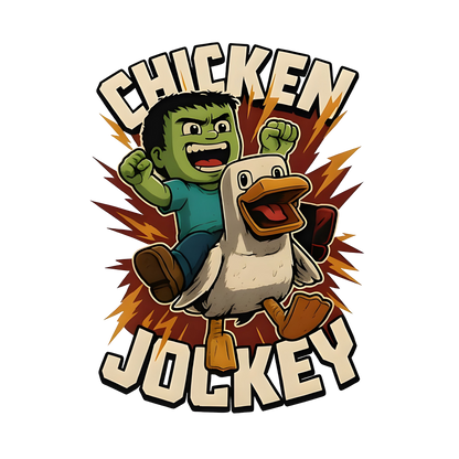 Chicken Jockey Minecraft Graphic Tee Unisex Shirt