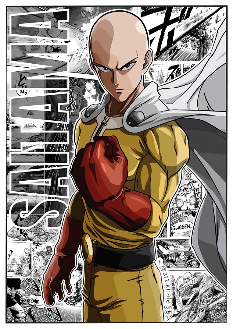One Punch Man "Saitama" Manga Panel Graphic Tee