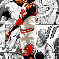 Michael Jordan 'Airborne Legend' Comic Panel T-Shirt Unisex Shirt