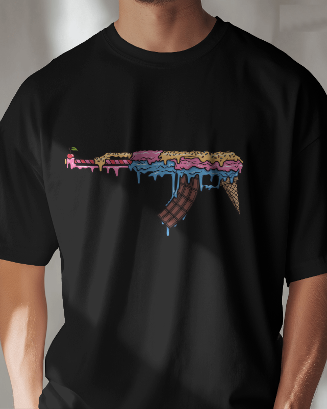 AK47 Ice Cream Sunday Unisex Mens & Womens Graphic Tee