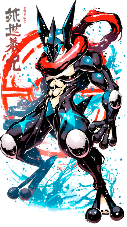 Greninja: Shinobi Splash Unisex Pokemon Tee