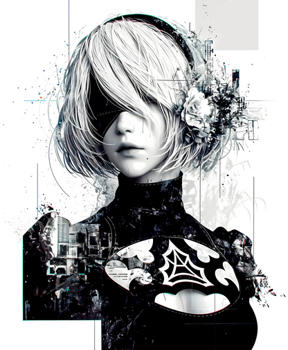 Nier Automata: 2B Android Serenity Graphic Tee