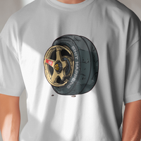 Shit Happens: Wrecked Rim JDM Graphic Tee