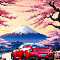 R35 GTR Mountain Road Graphic T-shirt