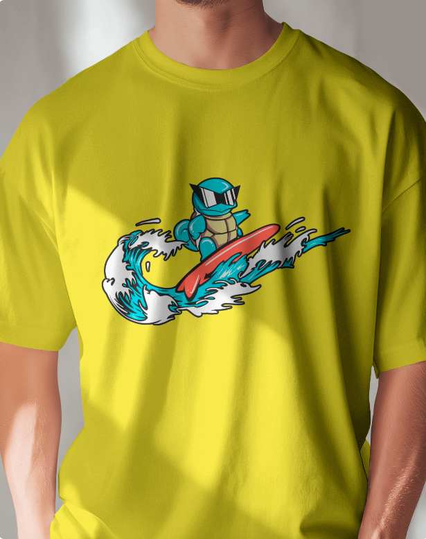 Squirtle Squad Surfer | Pokémon Nike Spoof Tee