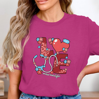 Nurse Love Graphic Tee #NurseLife Short Sleeve