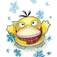 Psyduck's Winter Wonderland Pokemon Graphic T-Shirt