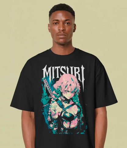 Mitsuri Kanroji "Neon Rebellion" Graphic Tee - Demon Slayer