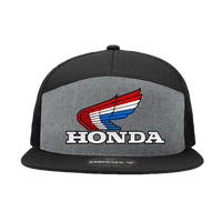 Honda Wings 7 Panel Snapback Hat