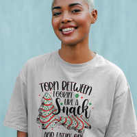 Lookin' Like a Snack vs. Eatin' One Christmas Graphic Tee