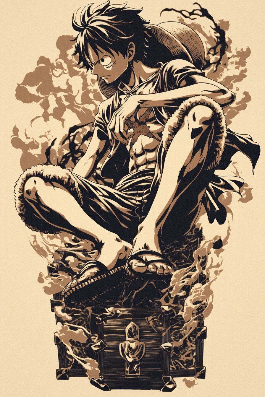 One Piece: 'King of the Pirates' Luffy Graphic Tee