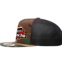 Jurassic Pad NES Controller Camo Snapback Hat - 8-Bit Gaming Parody