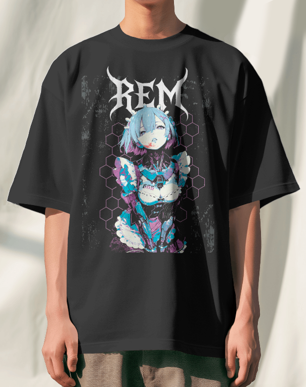 Rem "Cyber-Gothic" Heavy Graphic Tee – Re:Zero
