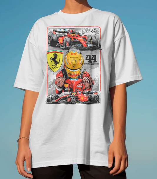 Lewis Hamilton Ferrari F1 "Still I Rise" Tee
