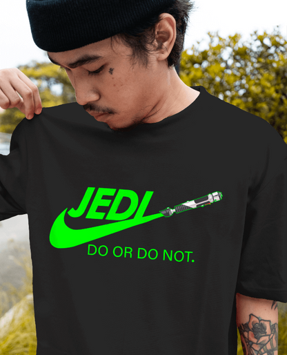 Star Wars - Jedi "Do Or Do Not" Lightsaber T-Shirt Nike Spoof