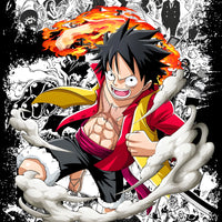Luffy Manga Panels One Piece Graphic Hoodie Unisex